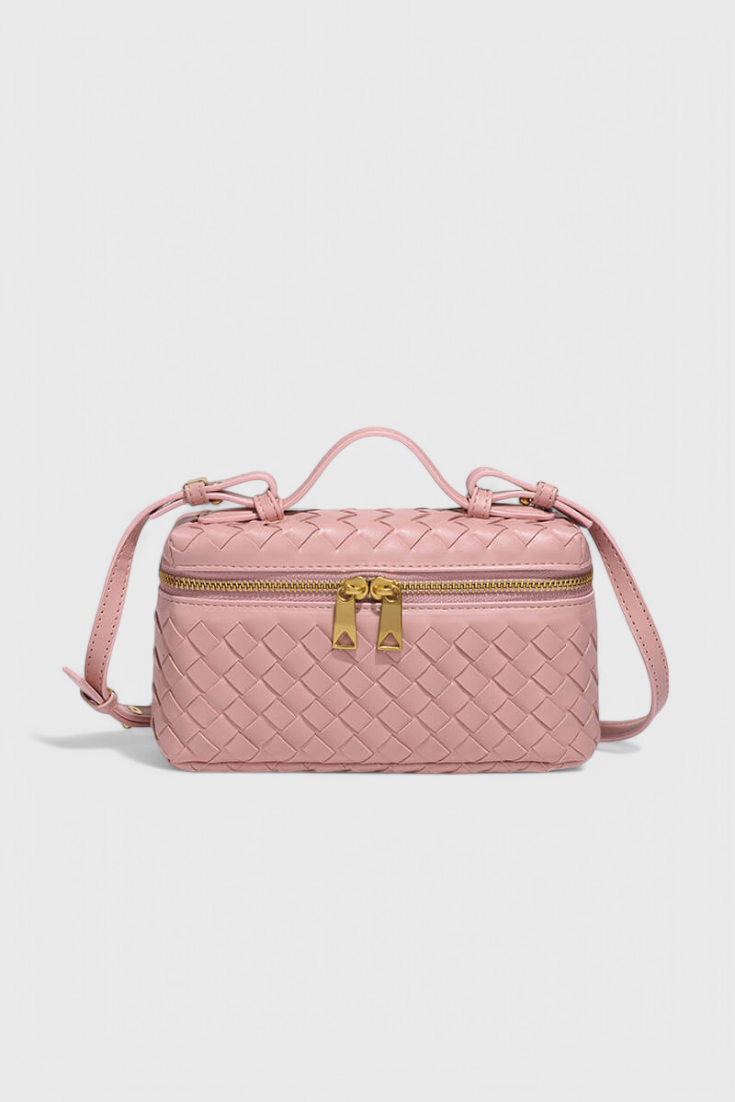 Milla | Bolso Mini Trenzado con Accesorios Dorados