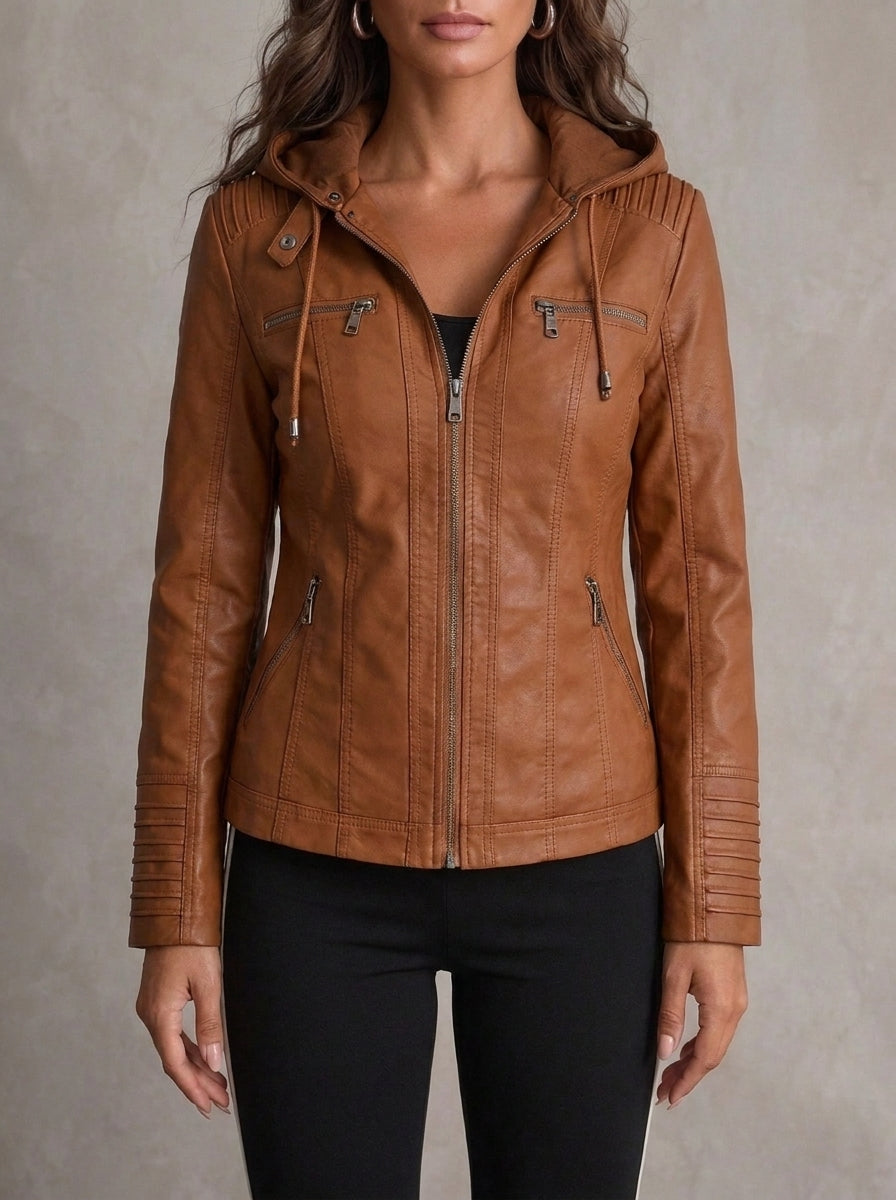 Daniela | Chaqueta de Piel Elegante y Atemporal