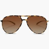 Montura «Yellow Tortoise» con lentes marrones degradadas