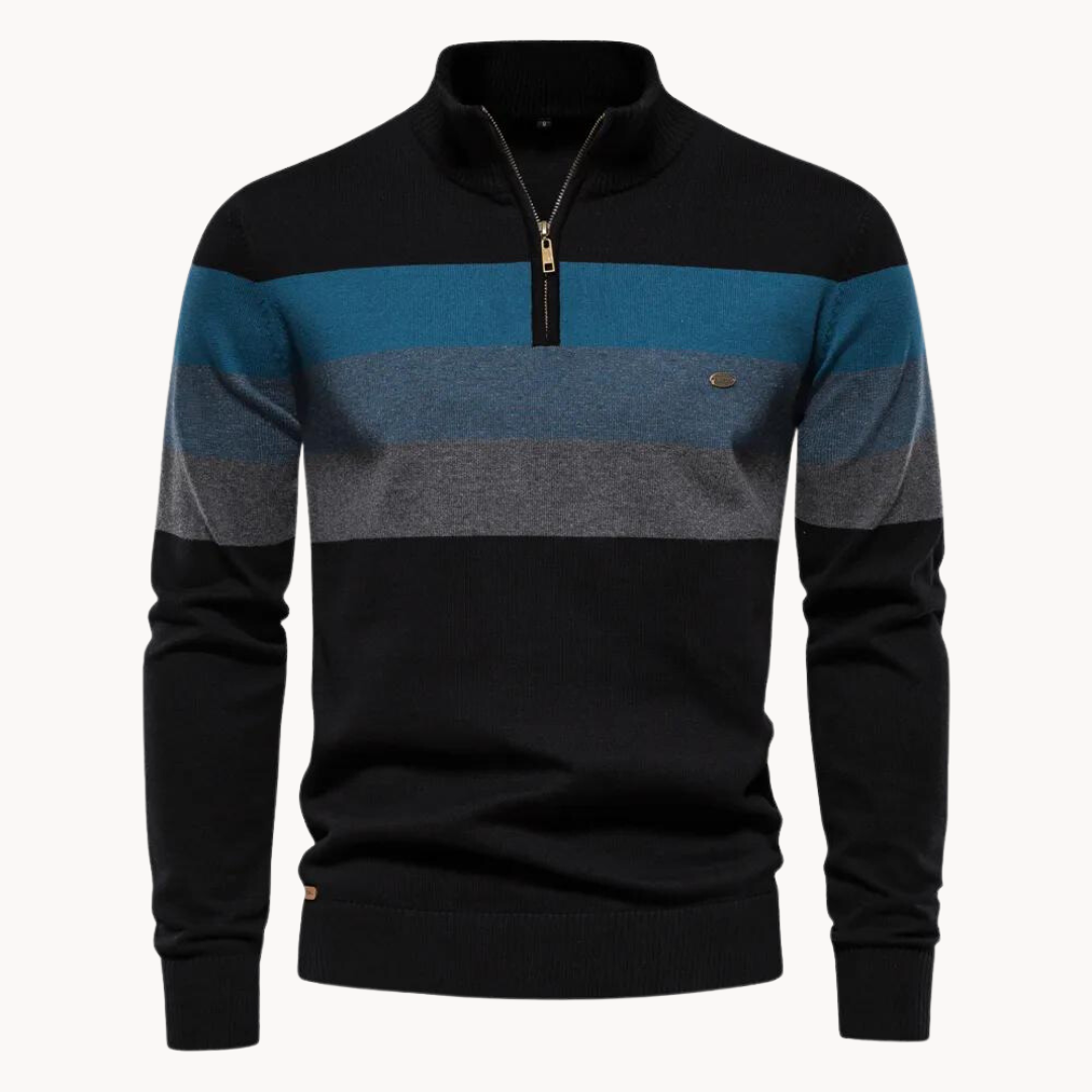 Adrián | Jersey de Cuello Alto con Cremallera