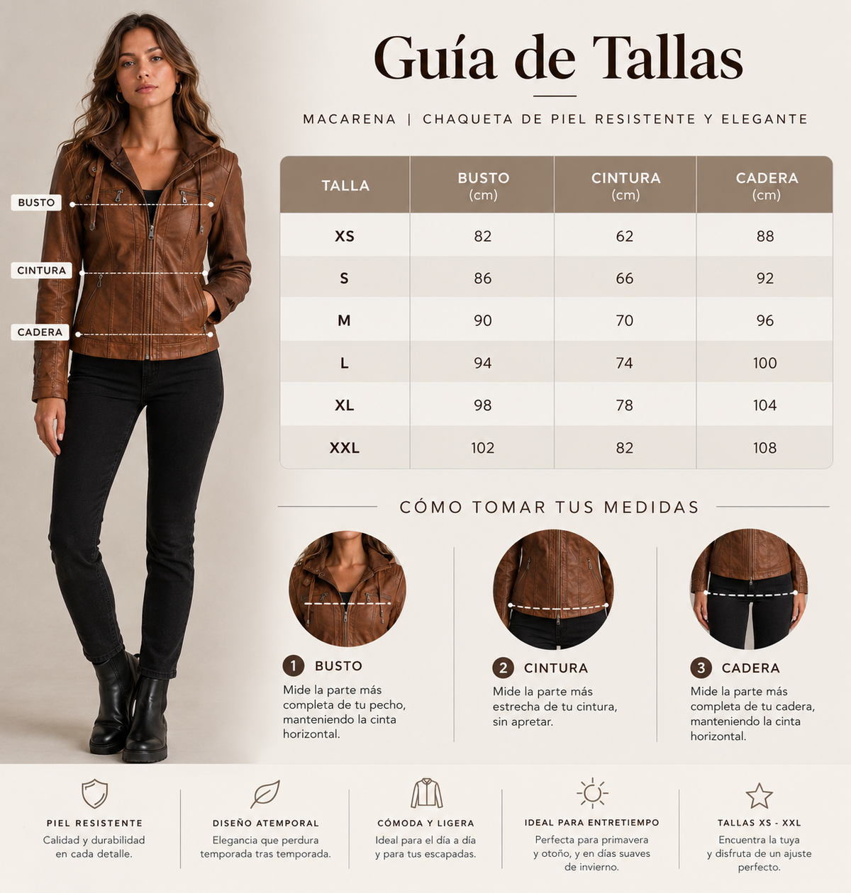 Guía de tallas