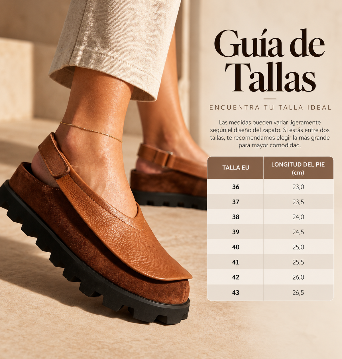 Guía de tallas
