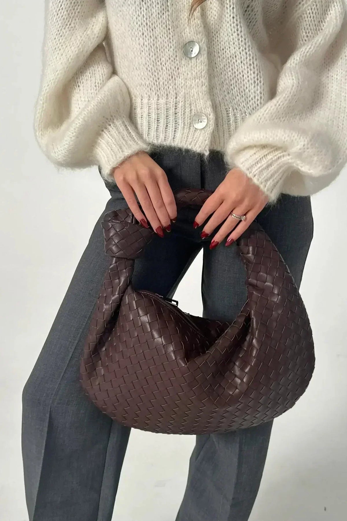 Siena | Bolso de Hombro Mediano Tejido