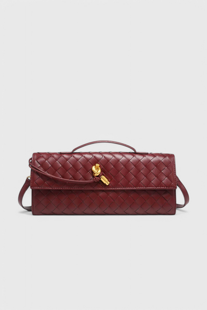 Mara | Clutch con Detalle de Nudo Dorado