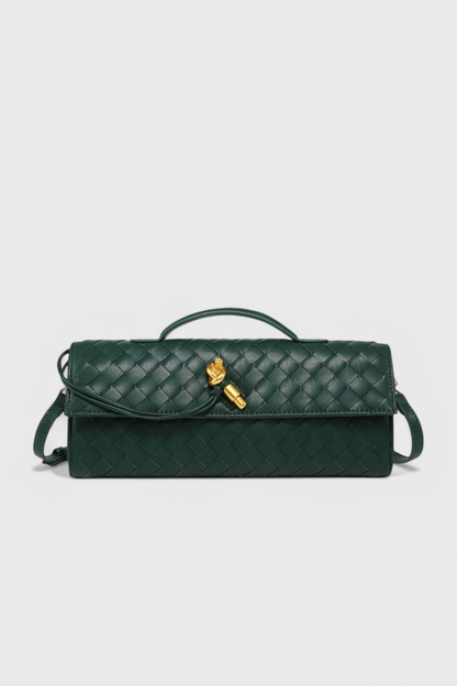Mara | Clutch con Detalle de Nudo Dorado