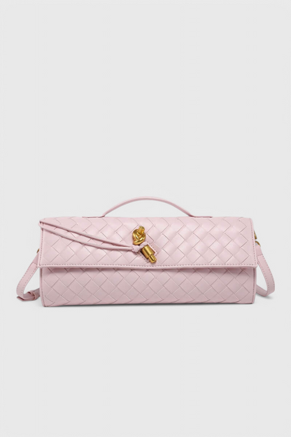 Mara | Clutch con Detalle de Nudo Dorado