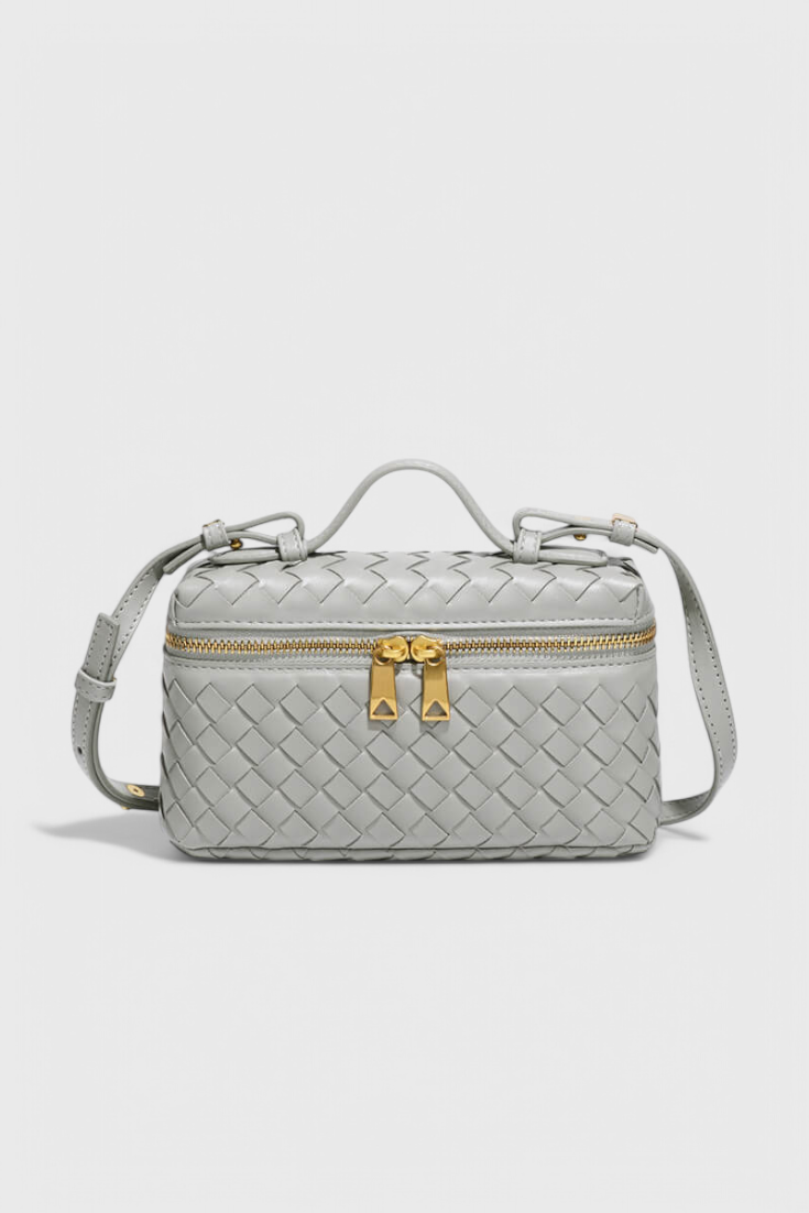 Milla | Bolso Mini Trenzado con Accesorios Dorados