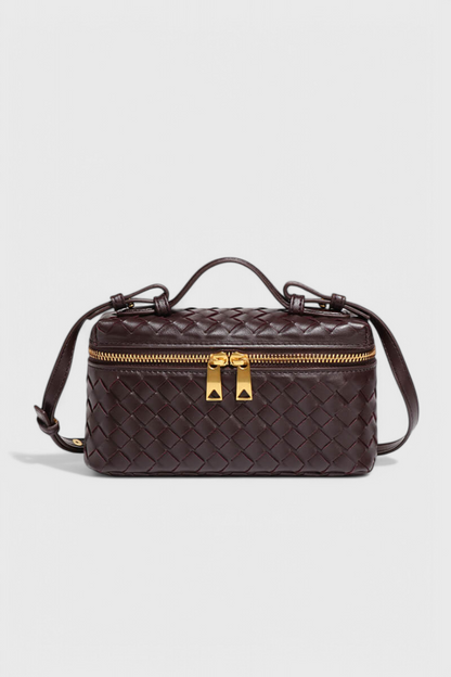 Milla | Bolso Mini Trenzado con Accesorios Dorados