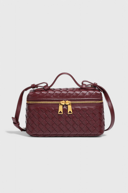 Milla | Bolso Mini Trenzado con Accesorios Dorados