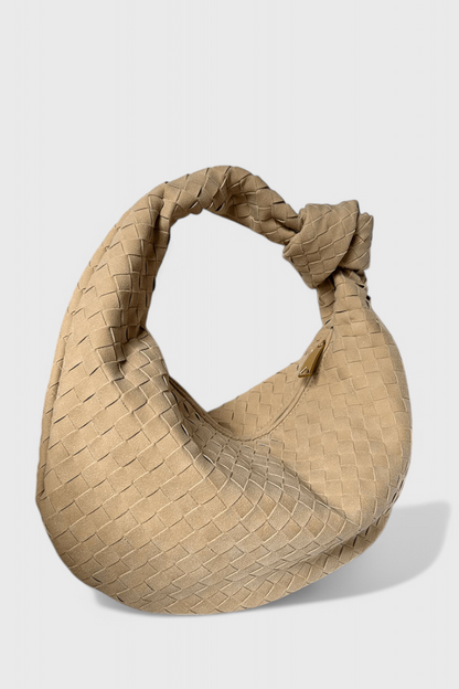 Lila | Bolso Mediano Trenzado con Detalle de Nudo