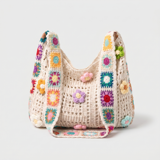 Flora | Bolso de Crochet Flor de Verano