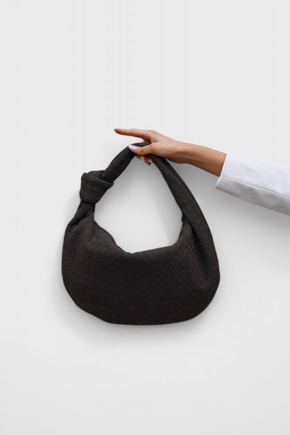 Lila | Bolso Mediano Trenzado con Detalle de Nudo