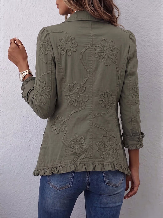 Aitana | Chaqueta Bordada con Volantes
